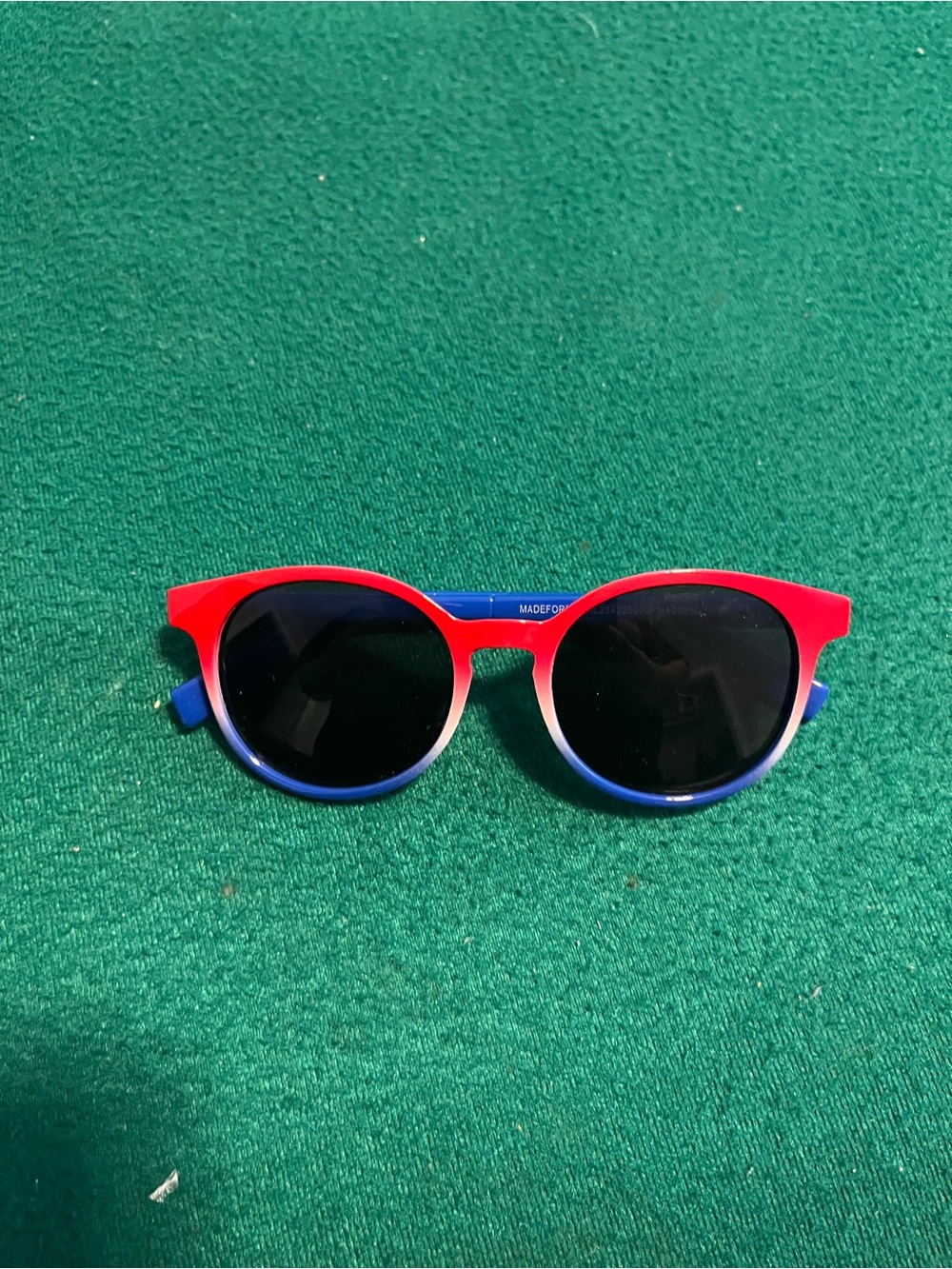 Kids Color-Block Sunglasses - Red & Blue Protective Shades